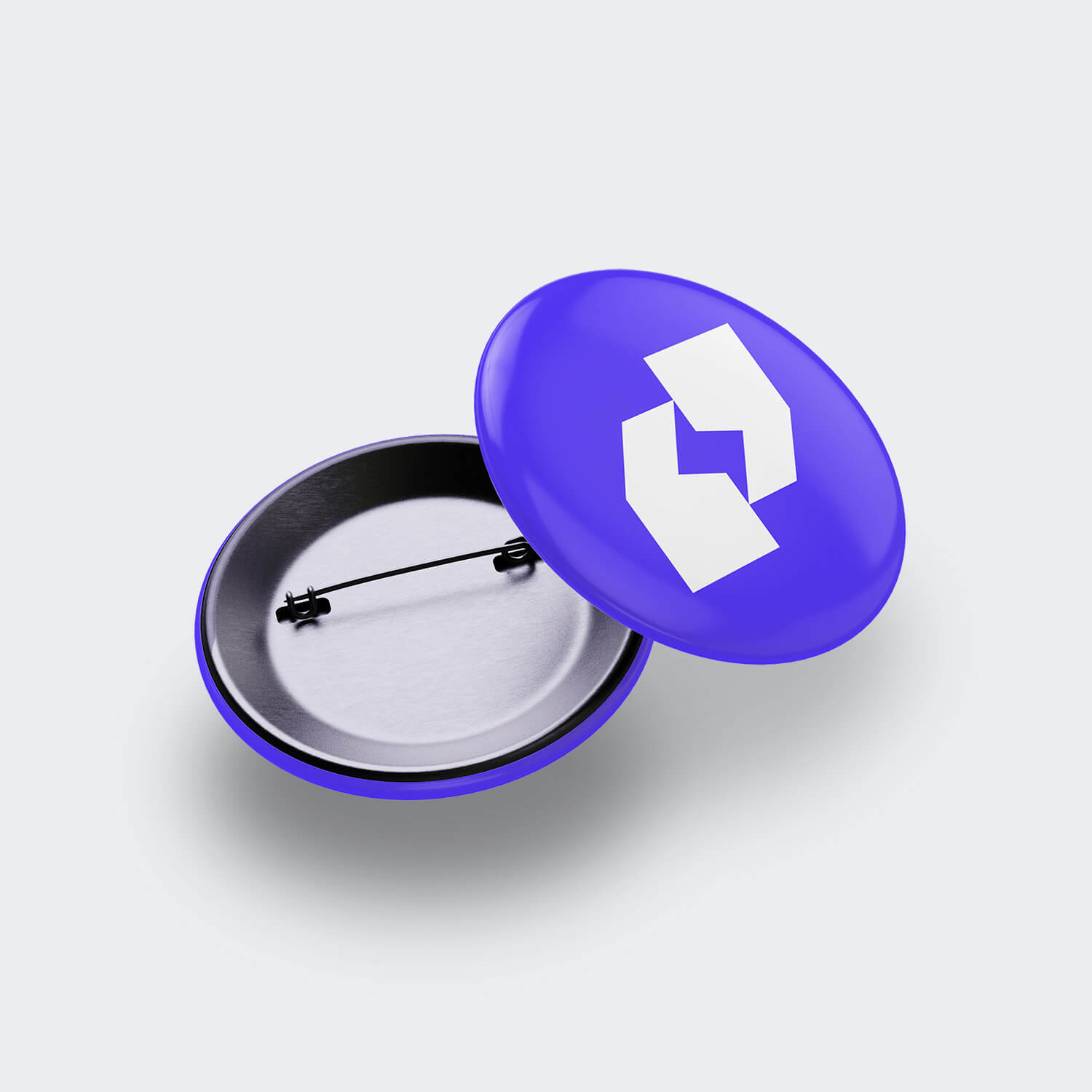 Two purple buttons displaying a white Lightning Talks symbol