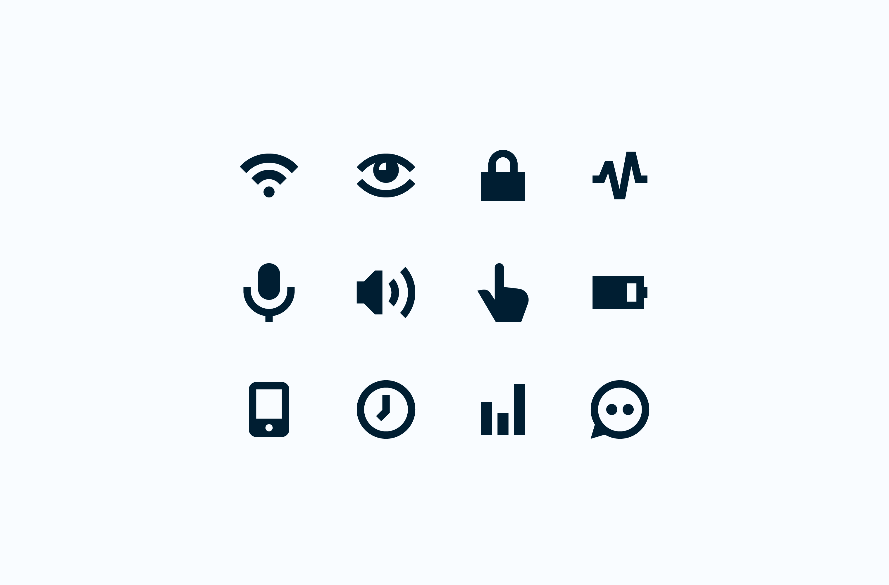 Pria user interface icon set